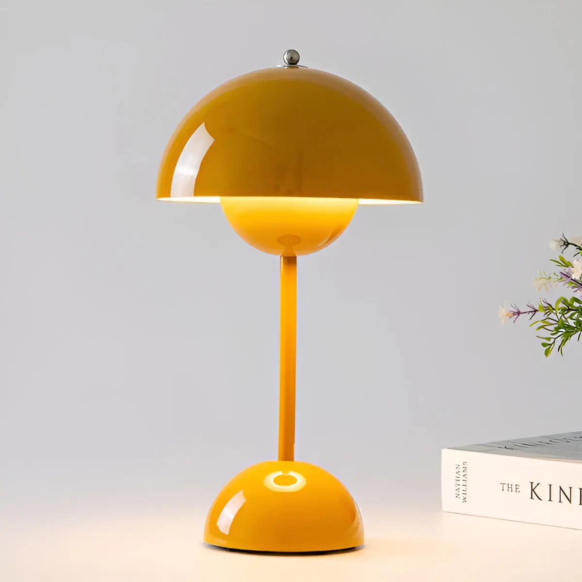 Scandinavian Stainless Steel Table Lamp with Adjustable Light