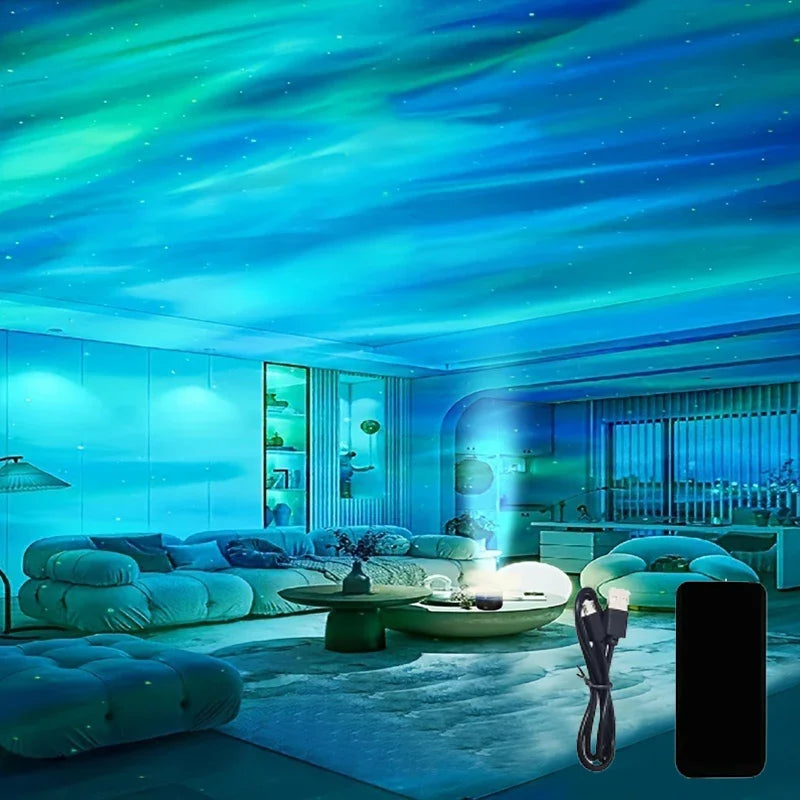 Northern Lights Projector with Music Sync and Remote Control