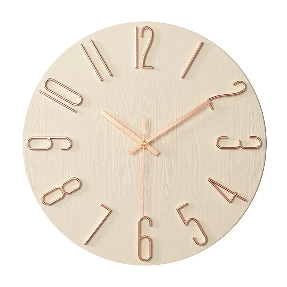 Elegant Metal and Glass Wall Clock with Chic Design