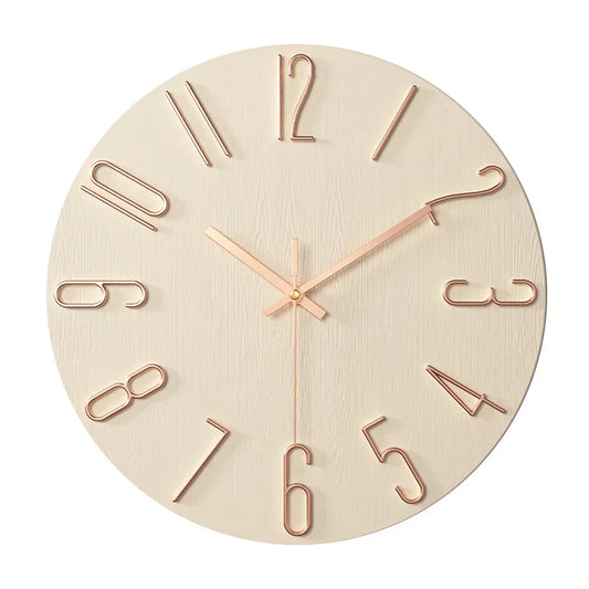 Elegant Modern Wall Clock with Quartz Movement
