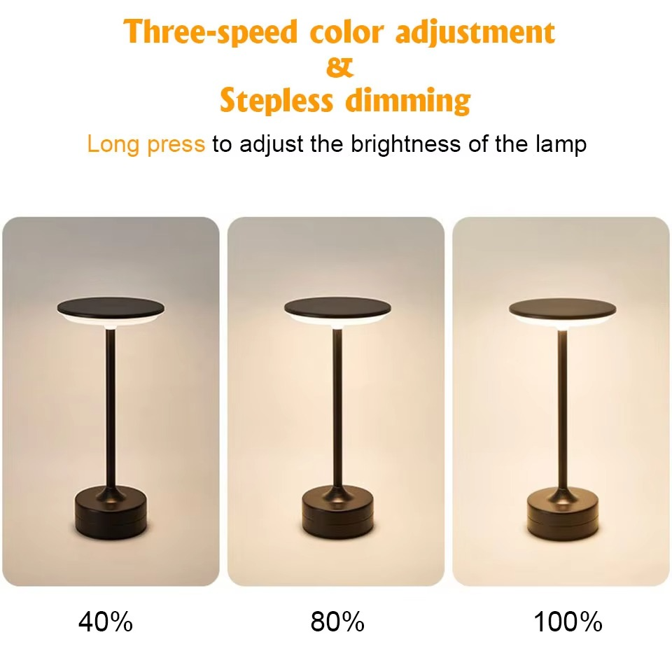 USB Rechargeable Touch Sensor LED Table Lamp