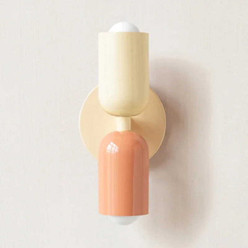 Modern Cream Double Head LED Wall Lamp