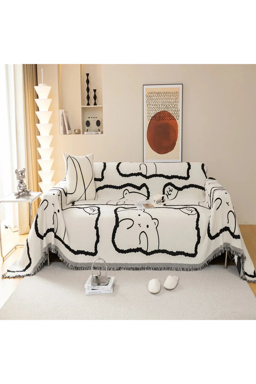 Polyester Living Room Sofa Cover