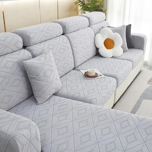 Elegant Jacquard Non-Slip Sofa Cover
