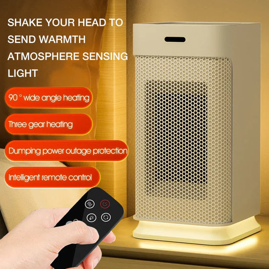 Portable Ceramic Electric Heater with PTC and Night Light