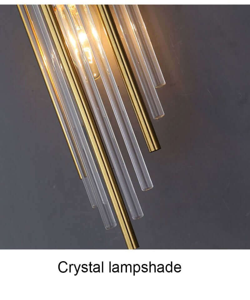 Art Deco Gold Wall Lights with Up & Down Shades