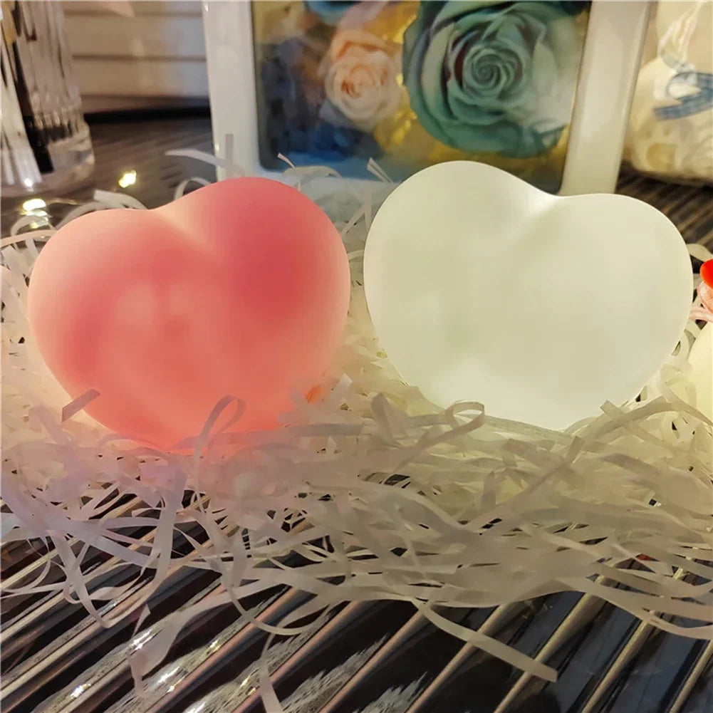 3D Heart LED Night Light - Romantic Home Decor Gift
