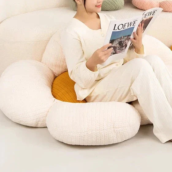 Daisy Shaped Decorative Cushion