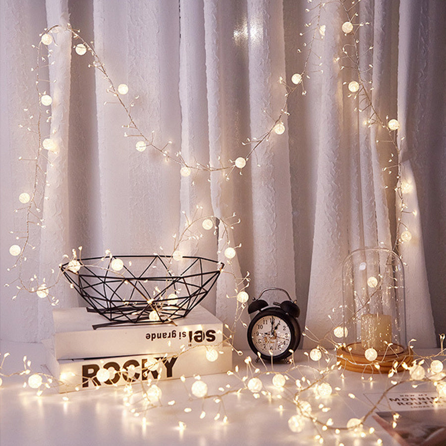 Firework Fairy Twinkle Cluster String Lights with 400 LEDs