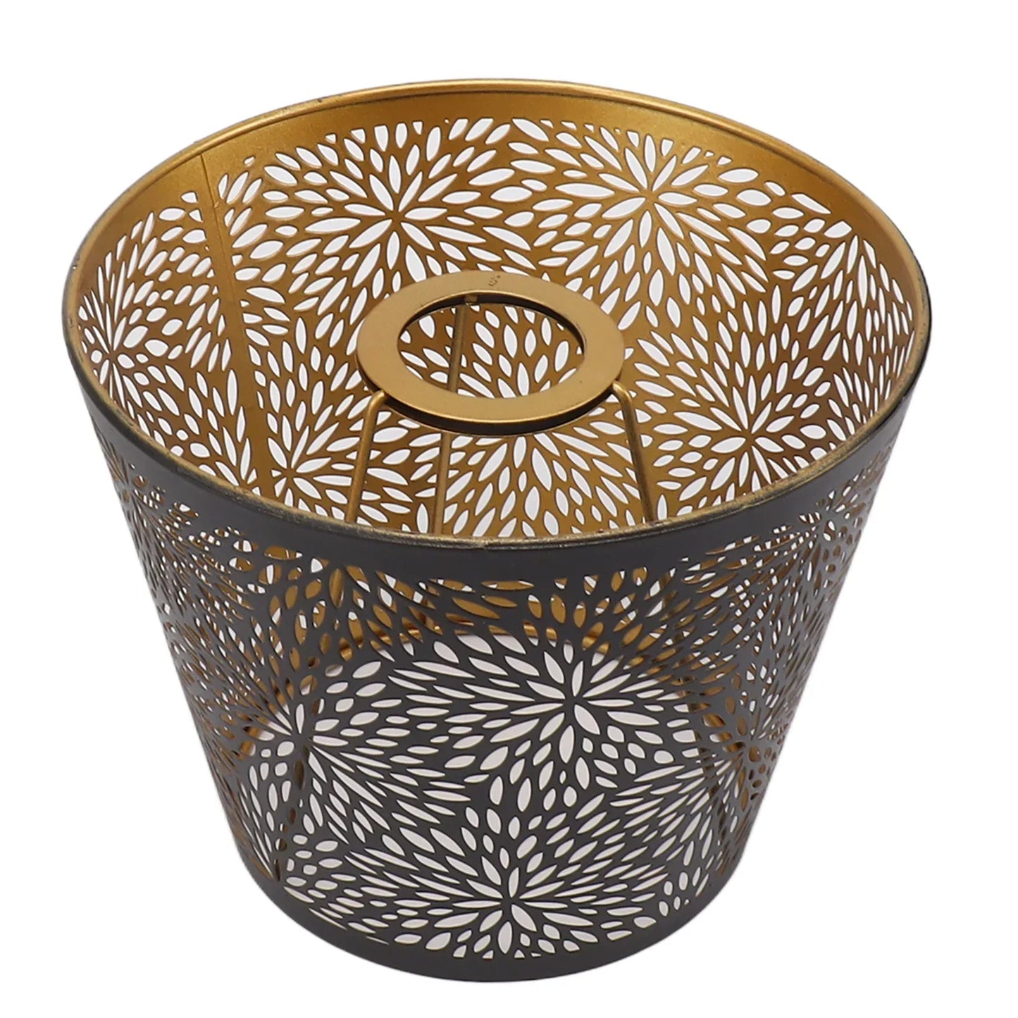 Elegant Gold Patterned Metal Lamp Shade