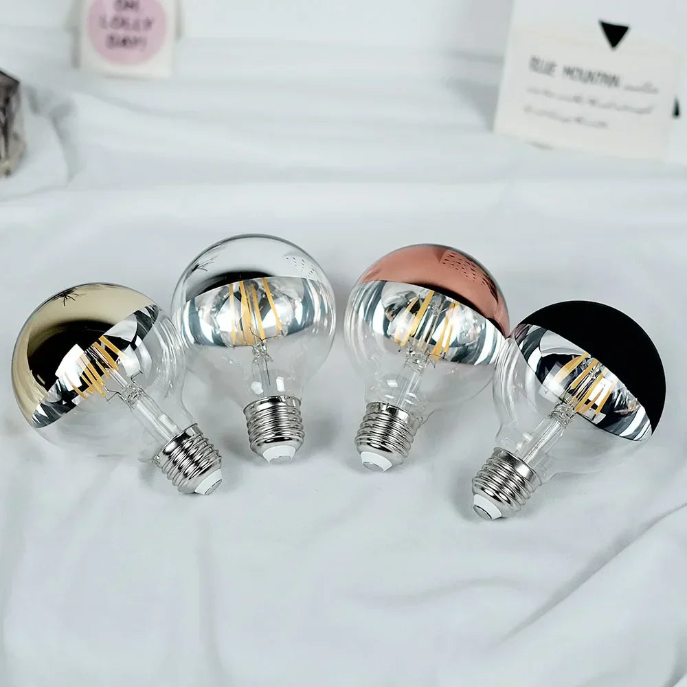 Dimmable Vintage LED Table Lamp with Wooden Base