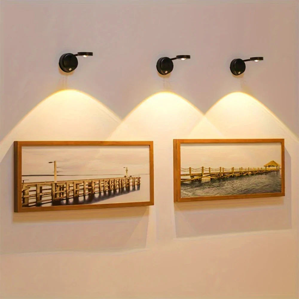 Rechargeable LED Wall Light with Motion Sensor and Adjustable Brightness