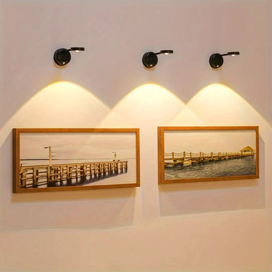 Rechargeable LED Wall Light with Motion Sensor and Adjustable Brightness