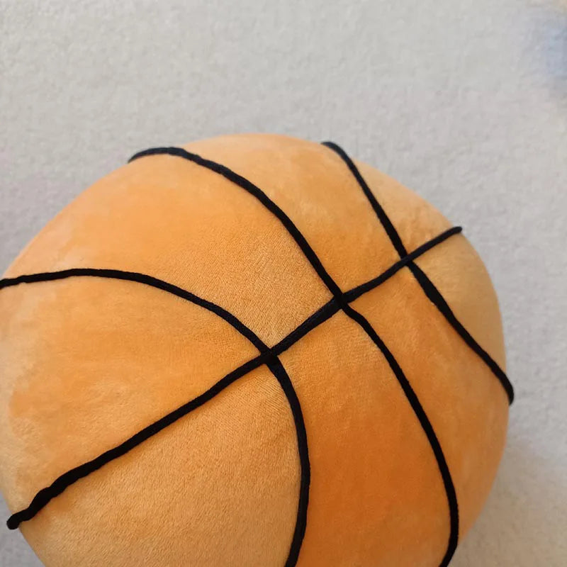 Basketball Plush Cushion - 11 Inch Decorative Accent