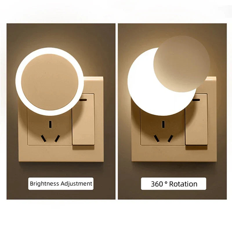 LED Night Light with Twilight Sensor for Kids' Rooms and Hallways