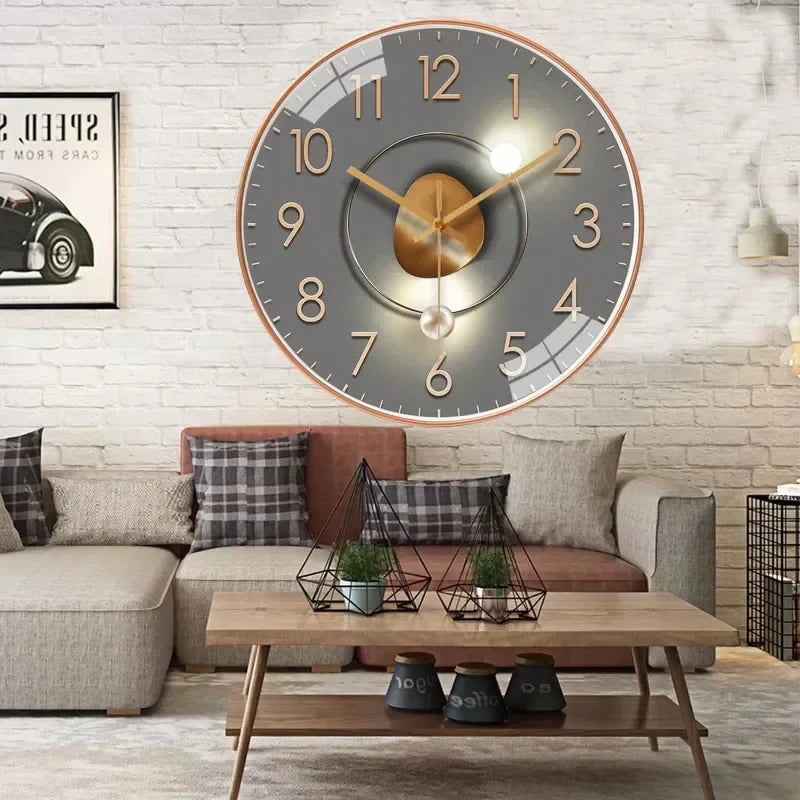 Modern Silent Quartz Wall Clock - Minimalist Design