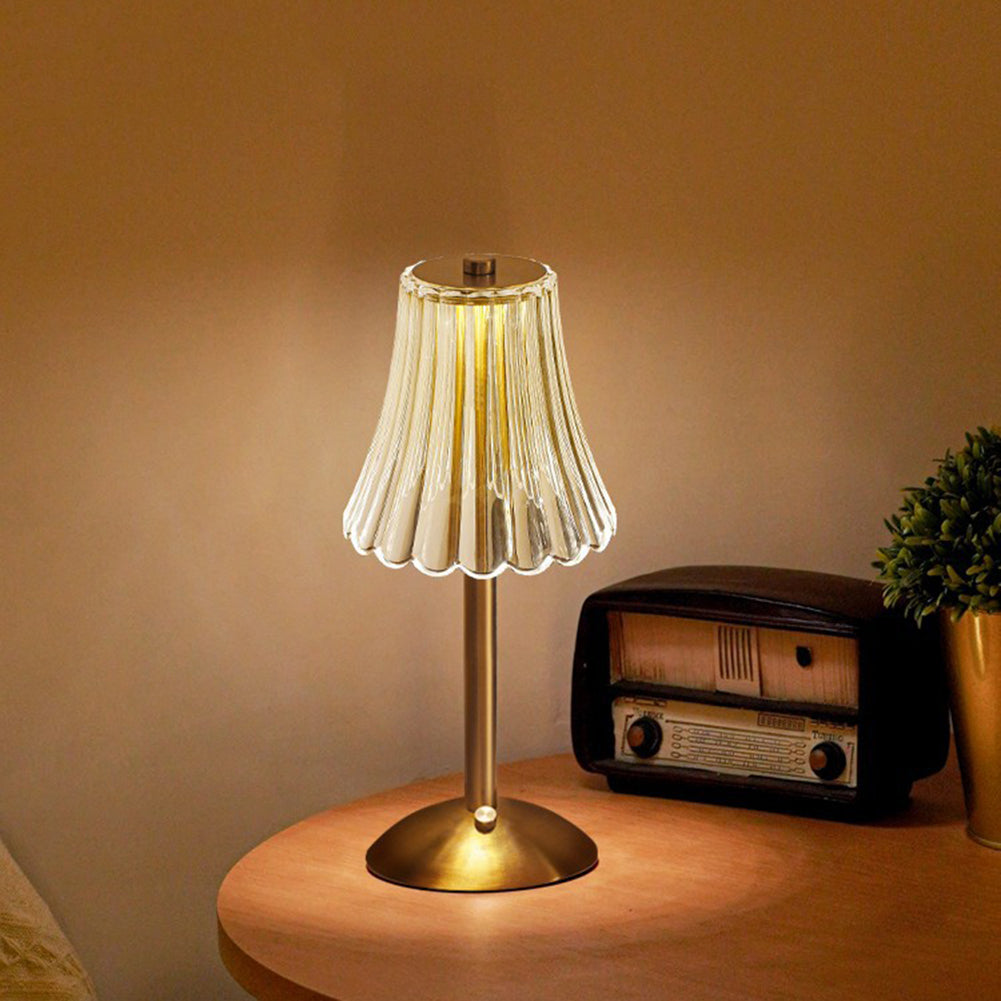 Gold Crystal Touch Control Table Lamp