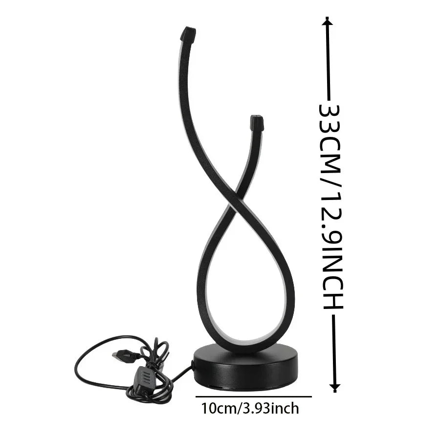 Dimmable LED Table Lamp with 3 Light Colors - Modern Design