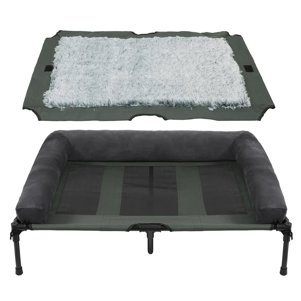Elevated Outdoor Dog Bed for Garden and Camping