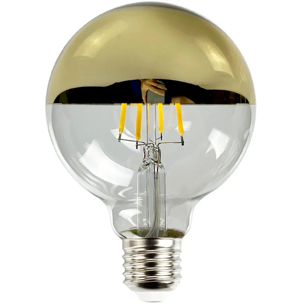 Dimmable Vintage LED Table Lamp with Wooden Base