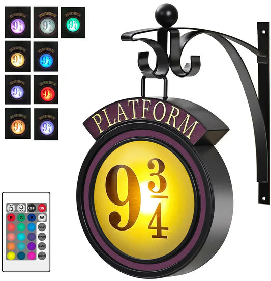 Platform 9 ¾ Night Light LED Wall Lamp for Kids Room Decor