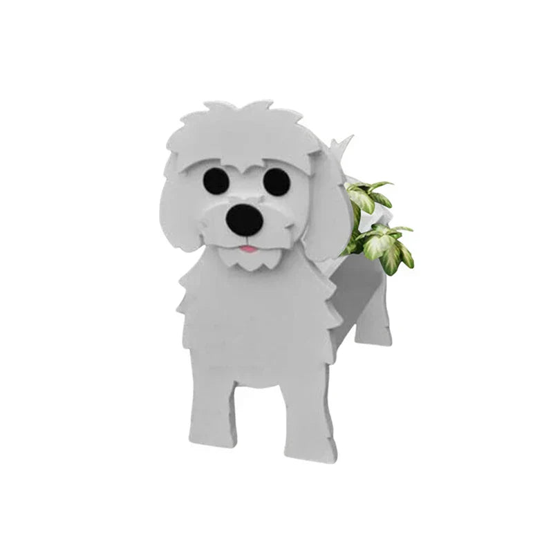 Dog-Shaped Planter - Delightful Indoor/Outdoor Flower Pot