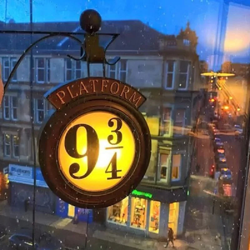 Platform 9 ¾ Night Lamp - LED Wall Sign for Harry Potter Fans