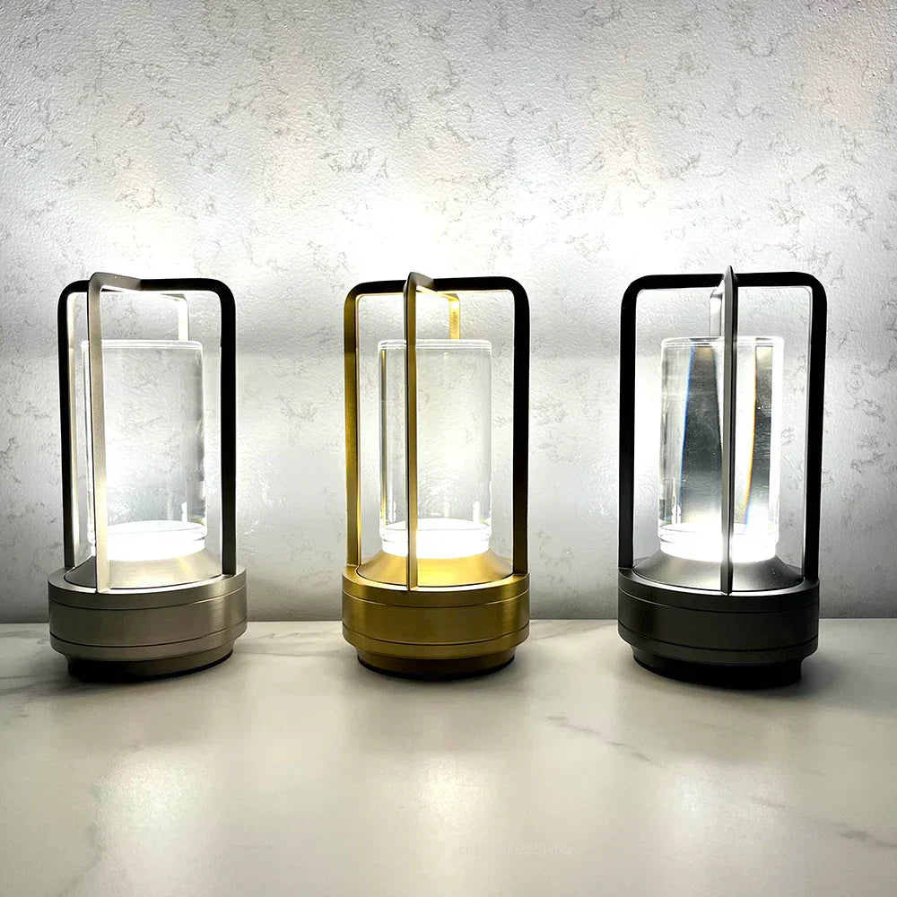 Rechargeable Wireless Table Lamp with Adjustable Brightness