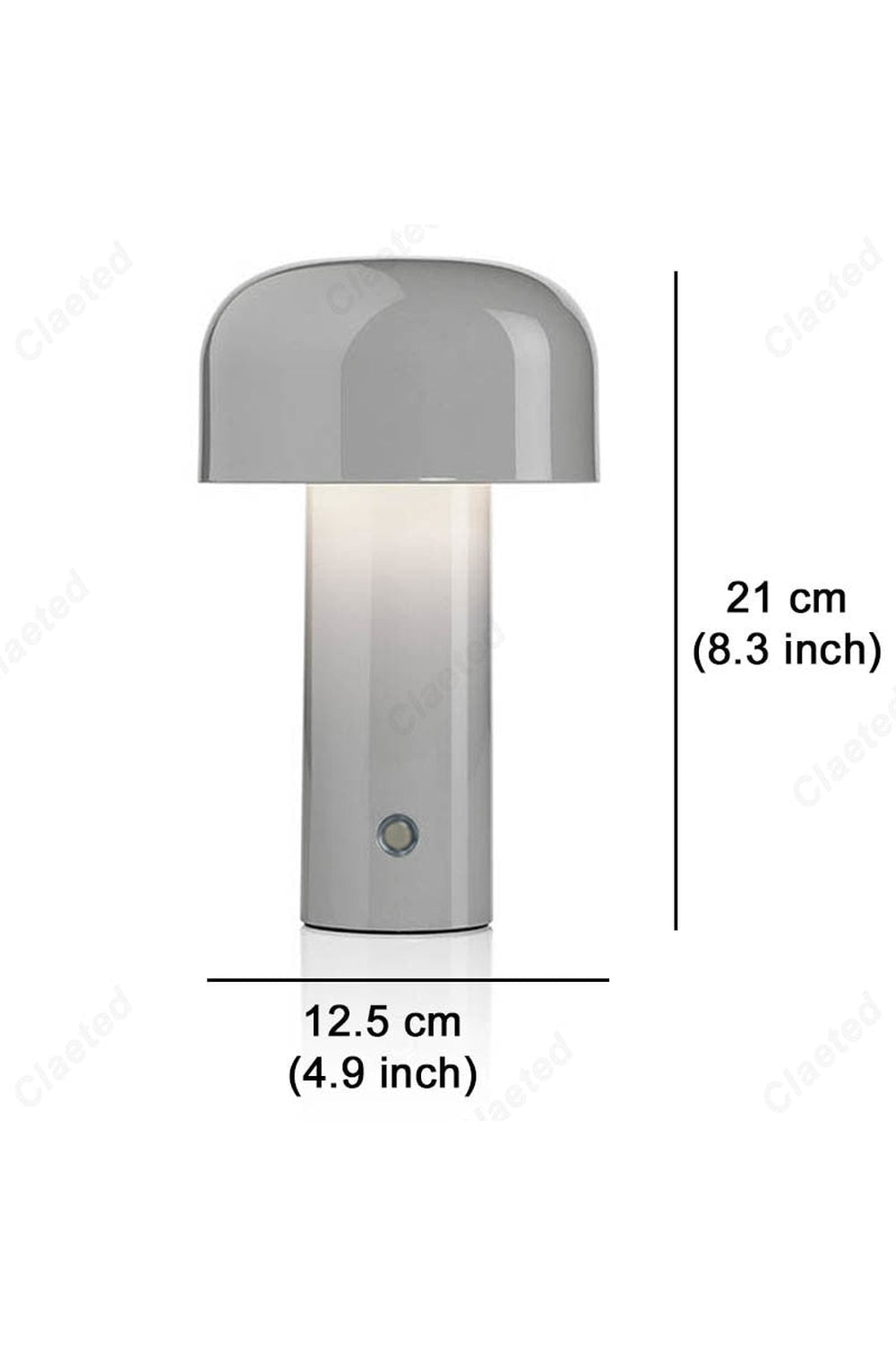 Modern Mushroom-Shaped Table Lamp in ABS and Aluminum