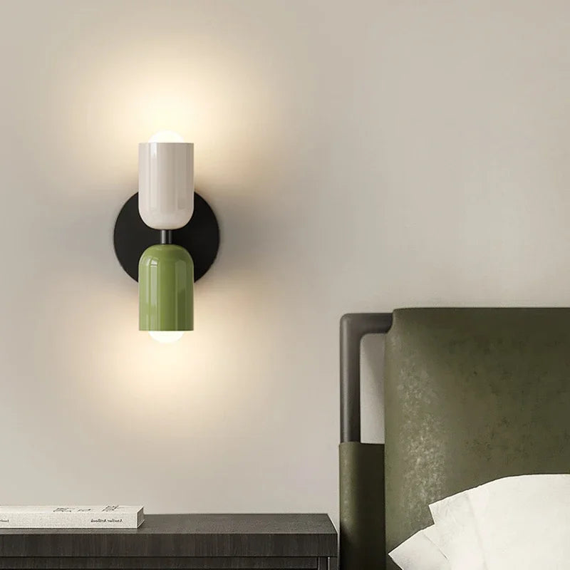Modern Dual-Light Creamy Glow Wall Lamp