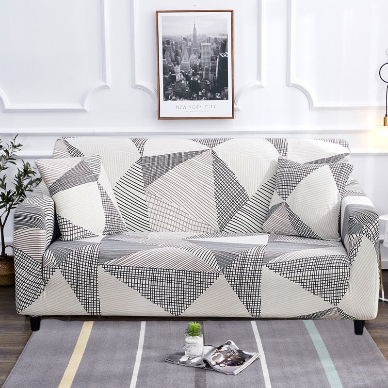 Modern Non-Slip Colorful Elastic Sofa Cover 35-118 Inch