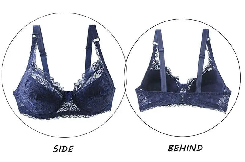 Plus Size Lace Push-Up Bra for Curvy Comfort