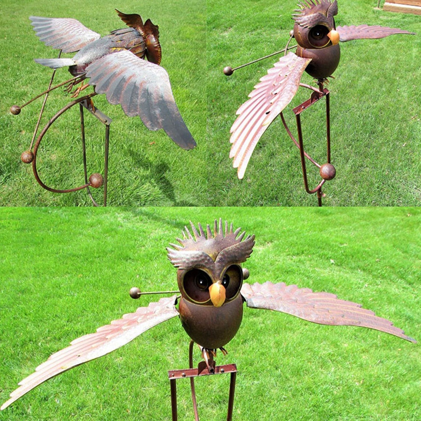 Metal Eagle Wing Wind Spinner