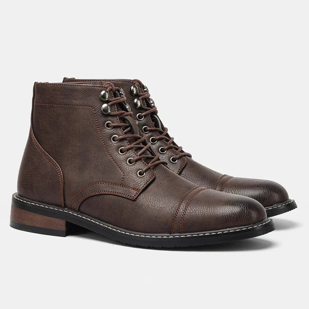 Keith | Classic Cap-Toe Derby Orthopedic Boots