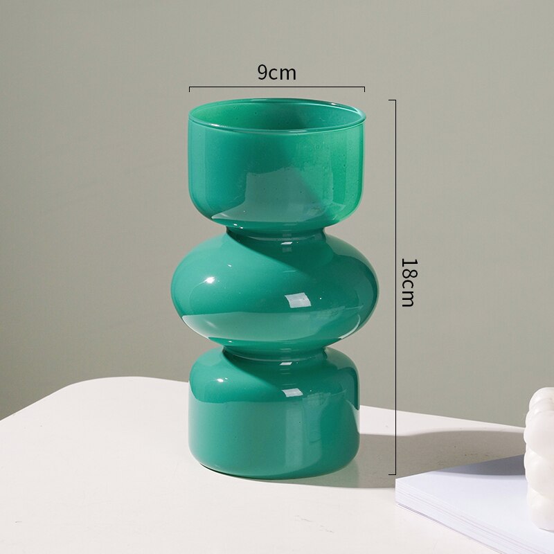 Multicolor Glass Animal Vase - 18 cm