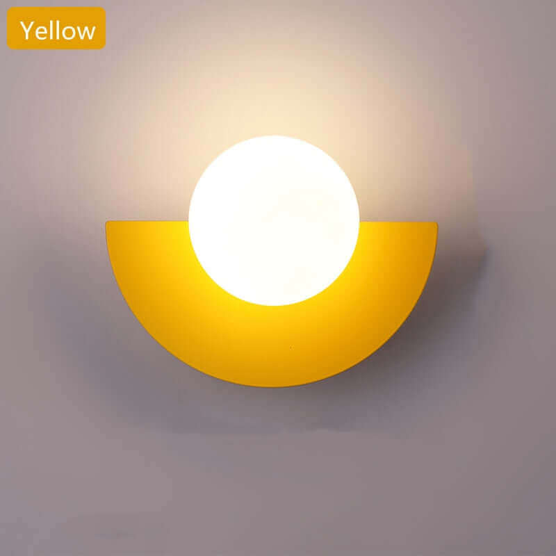 Half Moon Scandinavian Wall Light with LED and Touch Switch