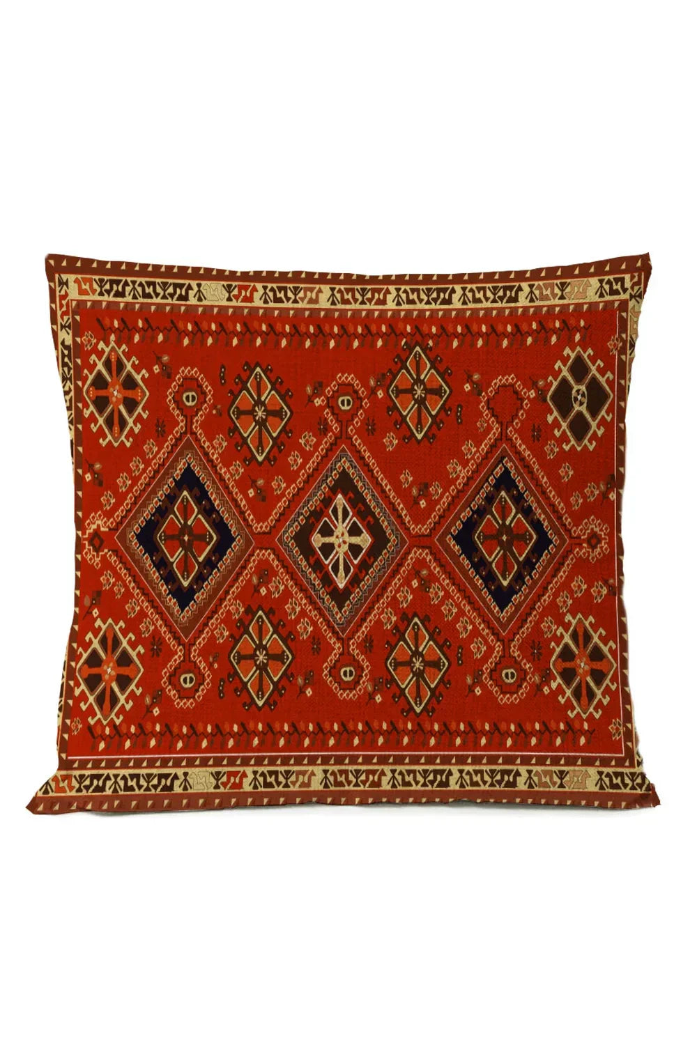 Ethnic Tribal Cotton-Linen Pillowcase