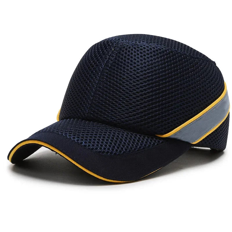 Red Safety Bump Cap with ABS Shell and Breathable Mesh