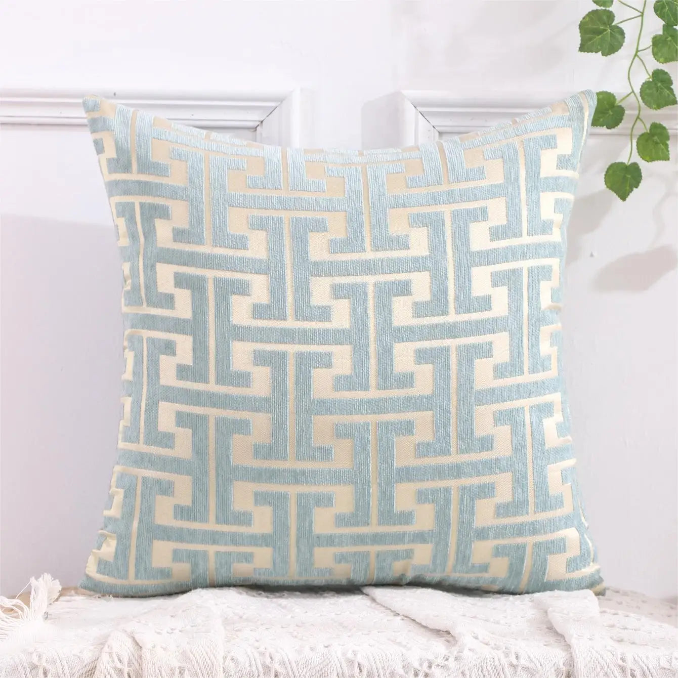 Striped Country Style Cushion Cover 18x18 Inch