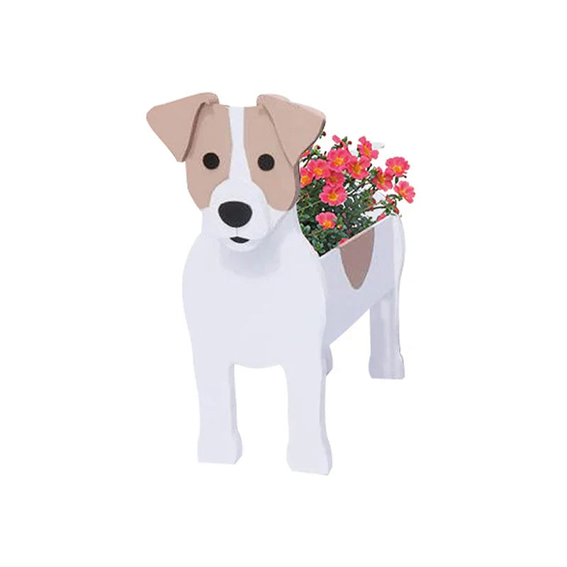 Dog-Shaped Planter - Adorable Indoor Outdoor Flower Pot