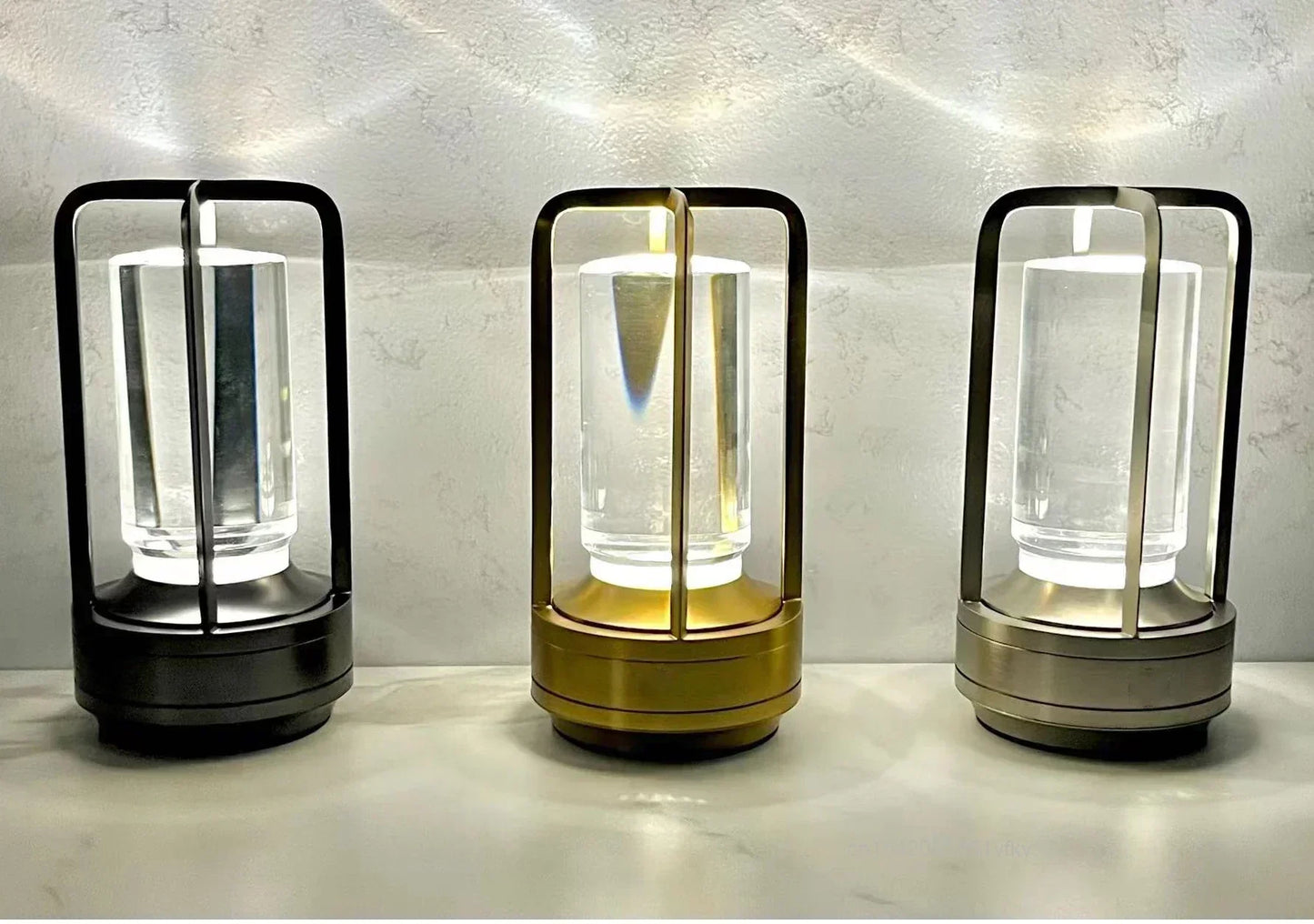 Portable Rechargeable LED Lantern with Charging Station