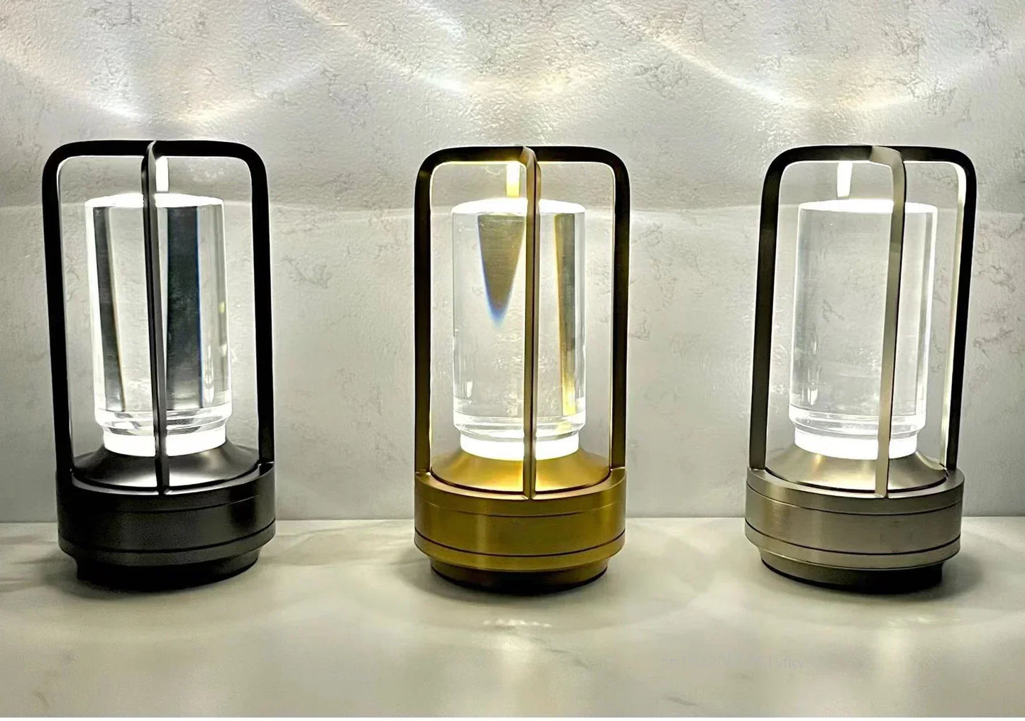 Rechargeable Wireless Table Lamp with Adjustable Brightness