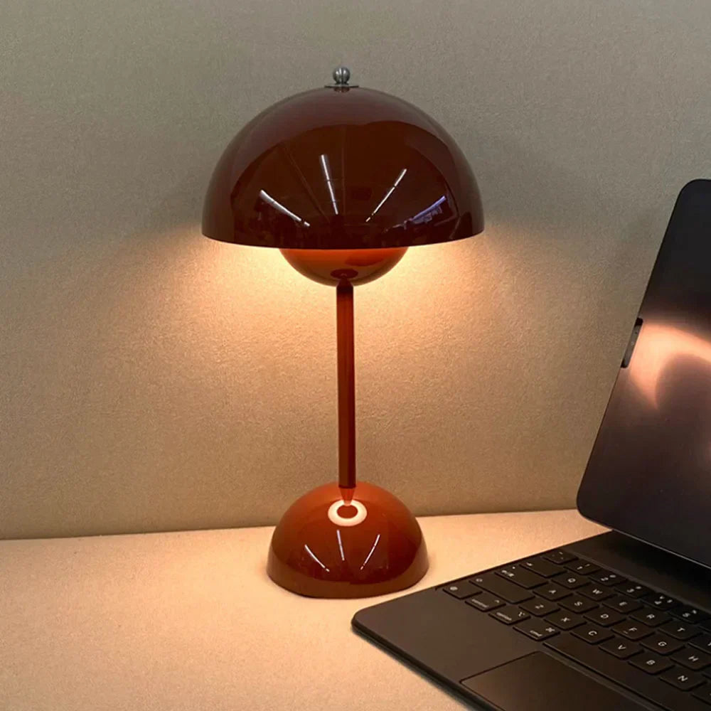 Adjustable Brightness Rechargeable Flower Pot Table Lamp
