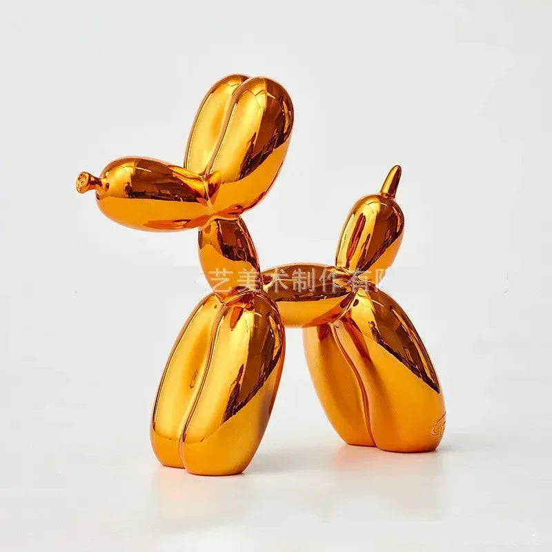Nordic Resin Balloon Dog Sculpture Modern Art Figure