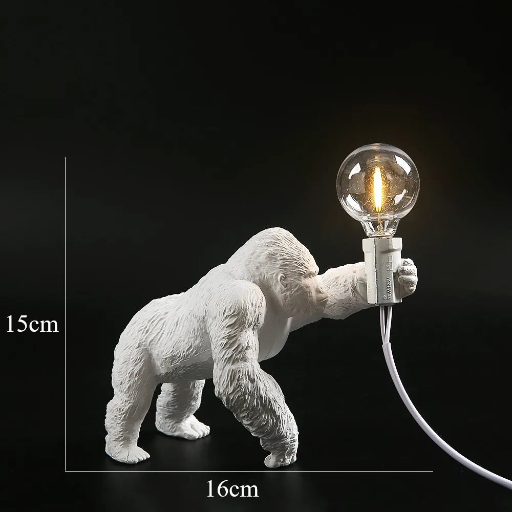 Angry Gorilla Night Lamp Sculpture