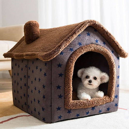 Cozy Pet House for Small Dogs and Cats – Fluffy and Comfortable Design