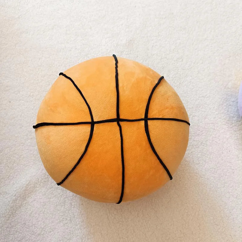 Basketball Plush Cushion - 11 Inch Decorative Accent