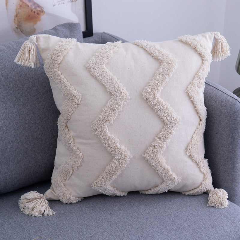 Boho Chic Cotton Pillowcases Set - Multicolor Ibiza Style