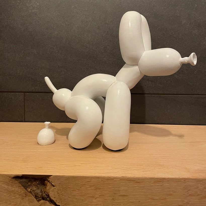Balloon Dog Sculpture Resin Figurine for Home Decor