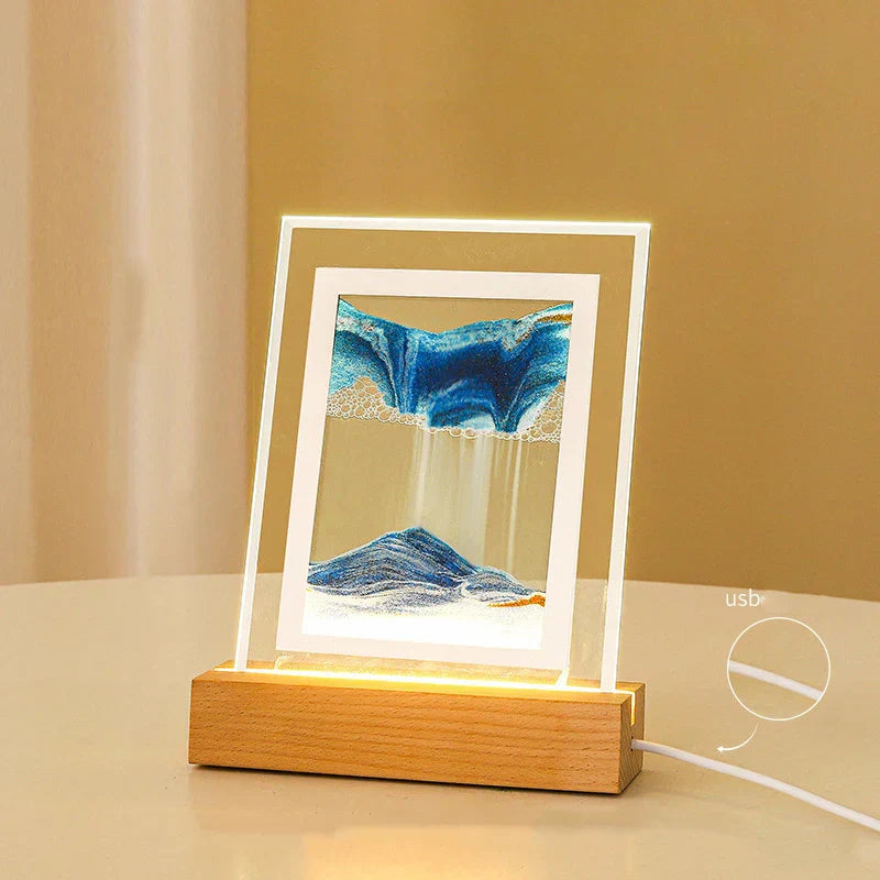 Sand Art LED Quicksand Table Lamp with Night Light